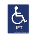 Alumetal Custom Printing Aluminum Elevator Signs Wheelchair Symbol Lift  for Spa Swimming Pools Extrusion Room